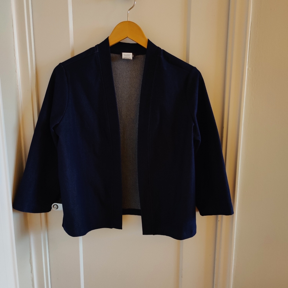 KIM&co Canadian Brand Open Jacket / Blazer Indigo Size S